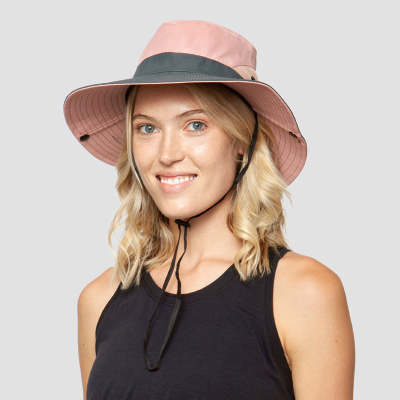 UV Protection Foldable Sun Hat, Pink