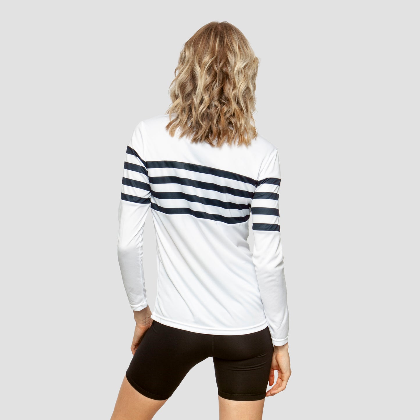 Womens UV Protection Striped Long Sleeve