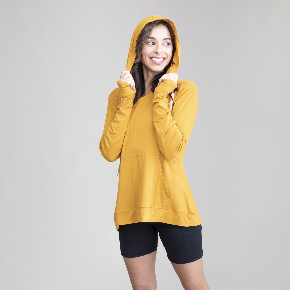 Hoodie with outlet v neck