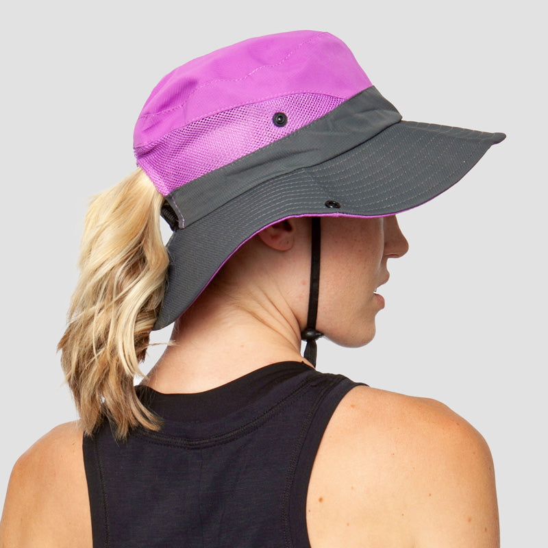 UV Protection Foldable Sun Hat, Purple