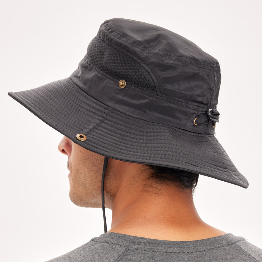 Mens Sun Hat for Men and Women Fishing Hat Wide Brim Safari Hat Waterproof Bucket Hats UV Protection Boonie Hat for Hiking Beach Garden