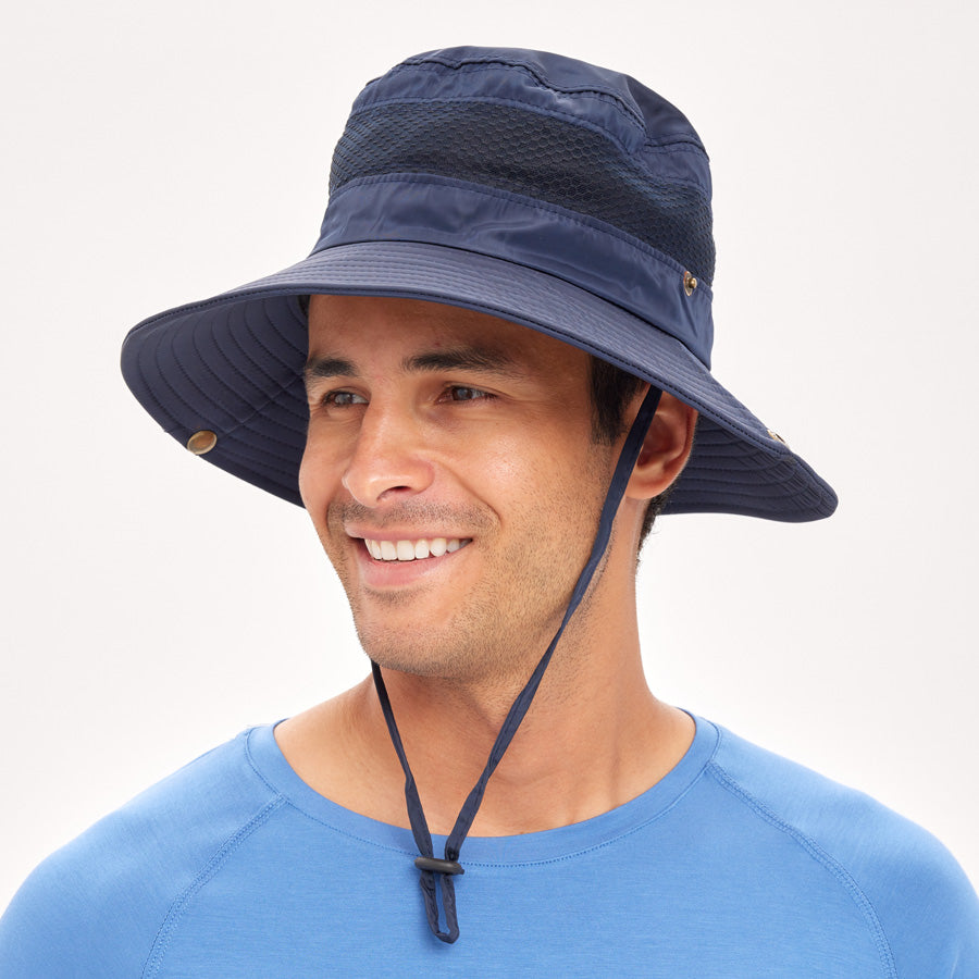 Mens UV Protection Foldable Sun Hat – Outdoors Tribe