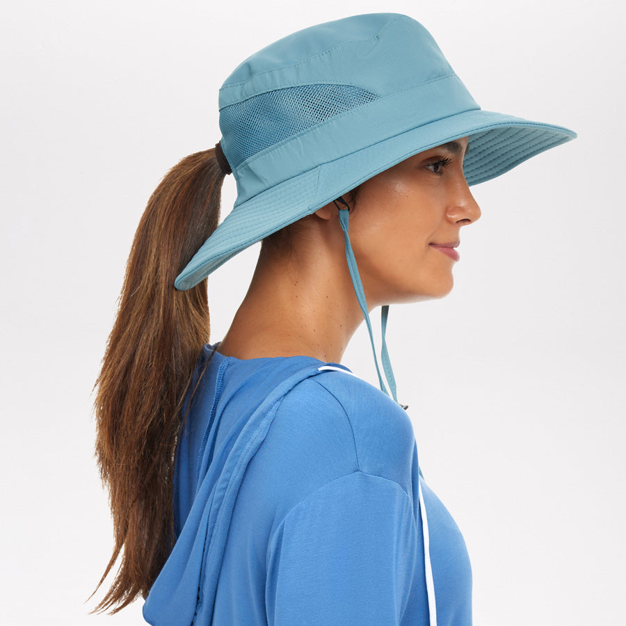 Womens Everyday UV Protection Sun Hat, Teal / Regular (S/M)