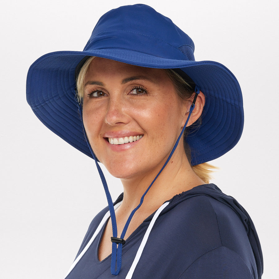 Womens Everyday UV Protection Sun Hat, Royal Blue / Large (L/XL)