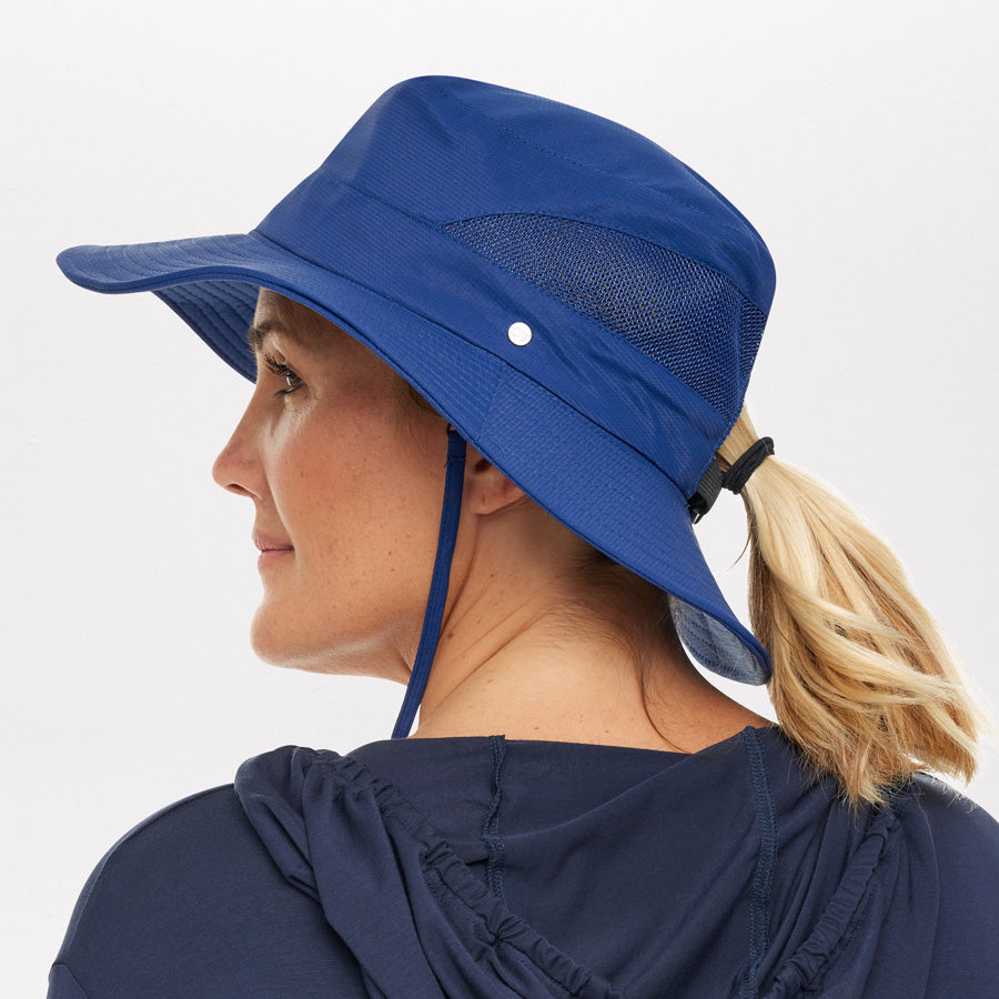 Womens Everyday UV Protection Sun Hat, Royal Blue / Regular (S/M)