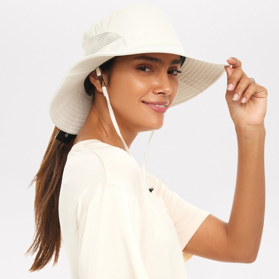 Womens Everyday UV Protection Sun Hat, Beige / Regular (S/M)