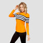 Womens UV Protection Striped Long Sleeve