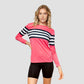 Womens UV Protection Striped Long Sleeve