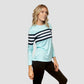 Womens UV Protection Striped Long Sleeve