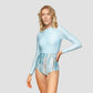 Waters Edge Long Sleeve One Piece Swimsuit